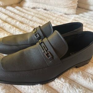 Guess Black Leather Loafers